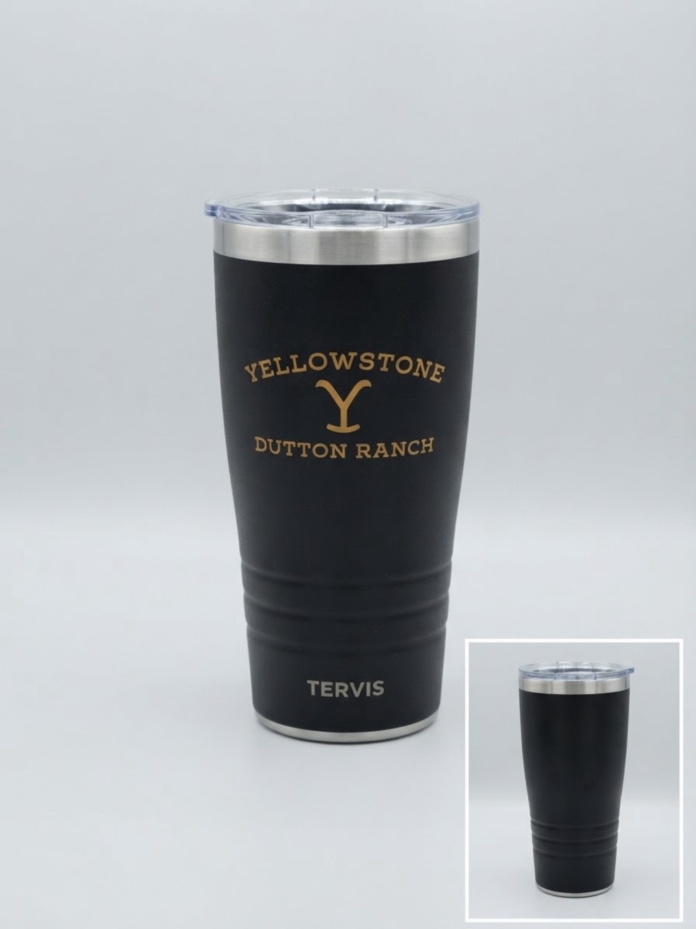 Tervis Black Yellowstone Dutton Ranch Insulated Tumbler with Gold Accent